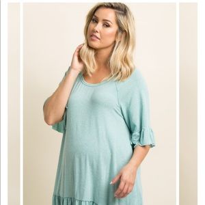 Pinkblush Tops - Pinkblush Mint Raw Cut Ruffle Trim Top Pinkblush Tops - Pinkblush Mint Raw Cut Ruffle Trim Top